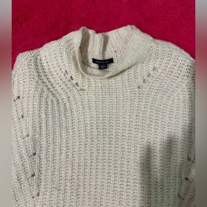 American Eagle Outfitters Off-White Cowl Neck Sweater